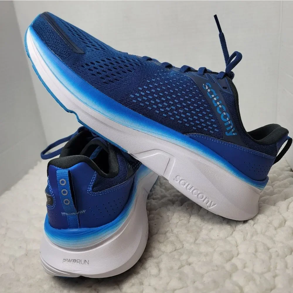 Saucony Guide 17 Men’s 14W Blue Running Shoes Stability S20937-106 New